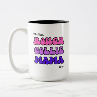 Grov Collie Mamma Två-Tonad Mugg