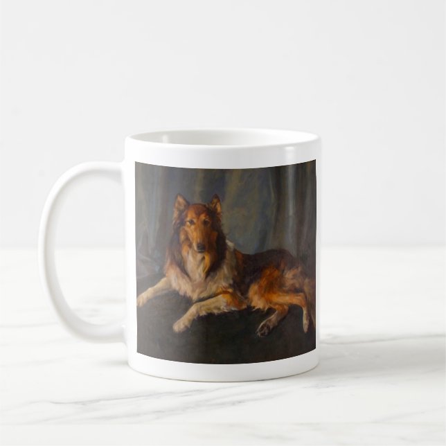 grov colliemugg kaffemugg (Vänster)