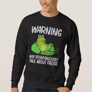 Grov För manar Women Cute Bullgrog Toad Tadpole _7 Lång Ärmad Tröja