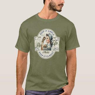 Grov Glamourös Arbetarhäfte T Shirt