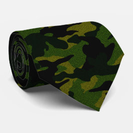 Grov Grönt Kamo Militär kamouflage Manar Neck Tie Slips