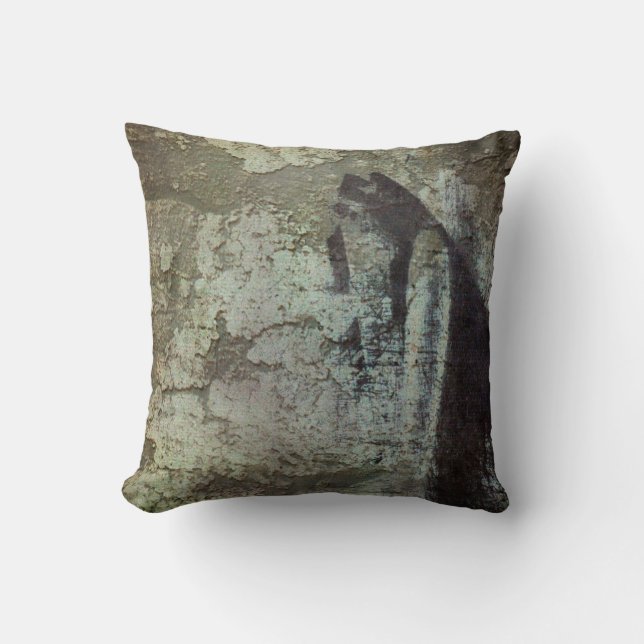 Grov Grunge Cement Texturerad Stil Kudde (Framsida)