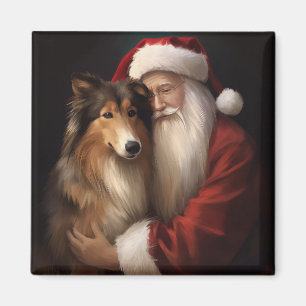 Grov kollision med Jultomten julafton Magnet