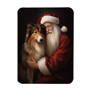 Grov kollision med Jultomten julafton Magnet