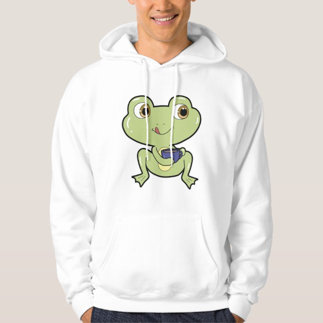 Grov med Kopp av kaffe Hoodie (Framsida)