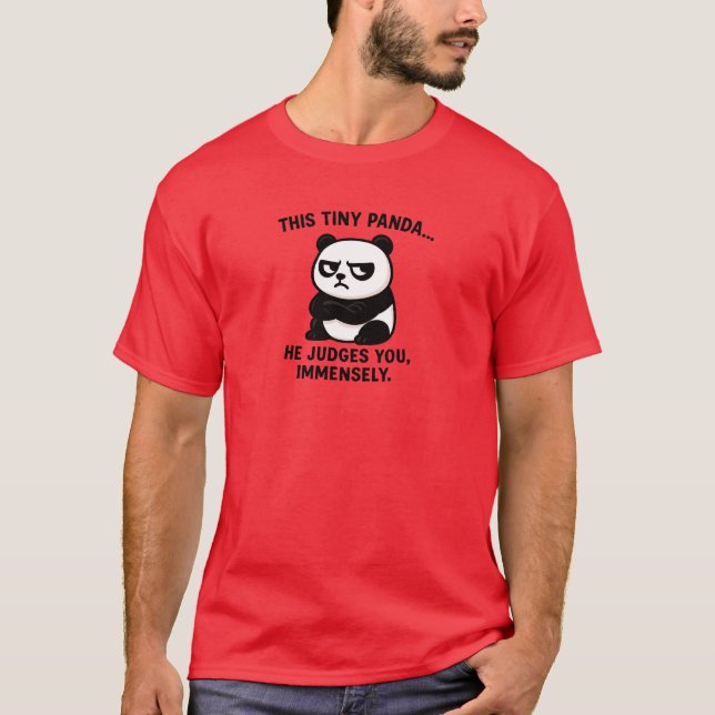 grov panda-dom t shirt (Framsida)