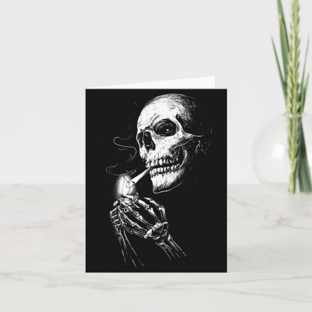 Grov Skeletonbelysning Rök Kort (Framsida)