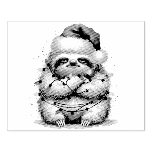 Grov slarv i ljus stämpel (Tryck)