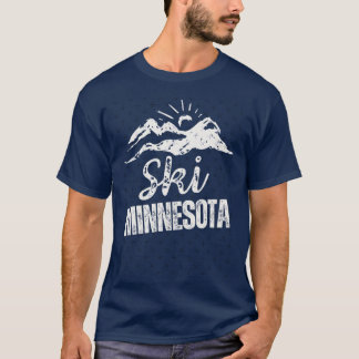 Grov slitad skidåkning Minnesota T Shirt