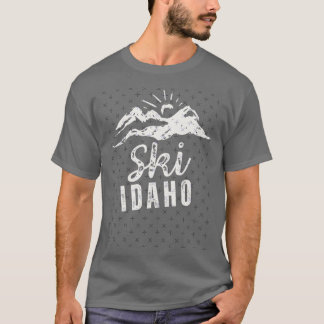 Grov slitstark skidåkare Idaho T Shirt