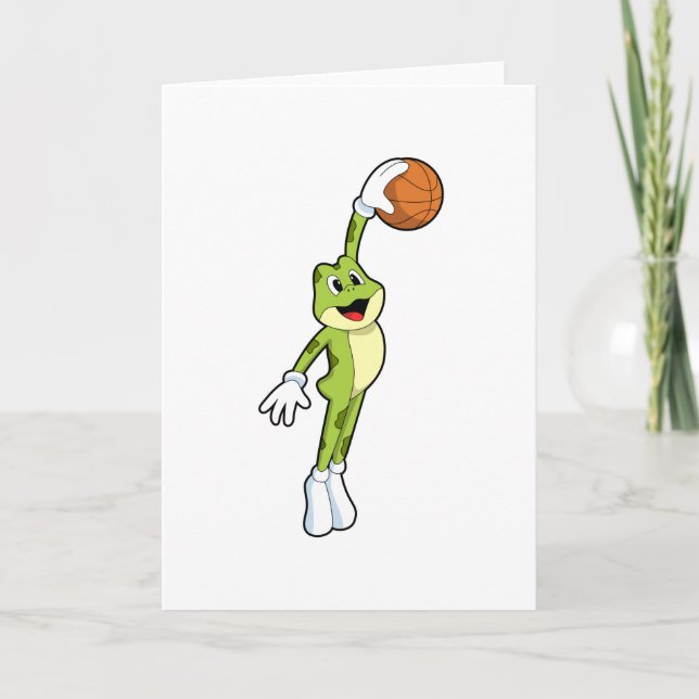 Grov som basketspelare med Basketball.PNG Kort (Framsida)