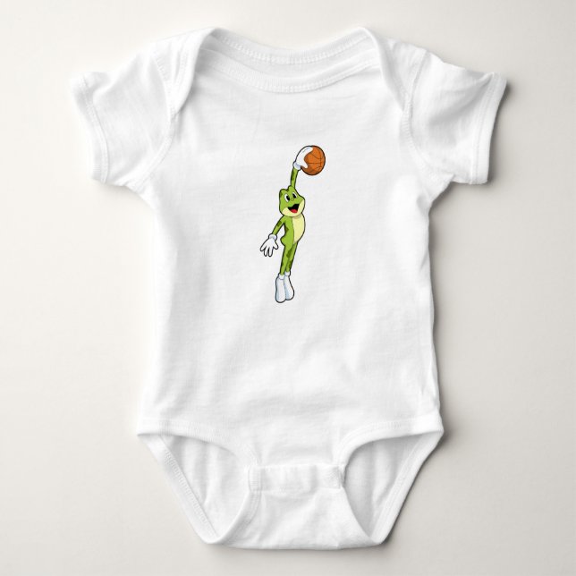 Grov som basketspelare med Basketball.PNG T Shirt (Framsida)