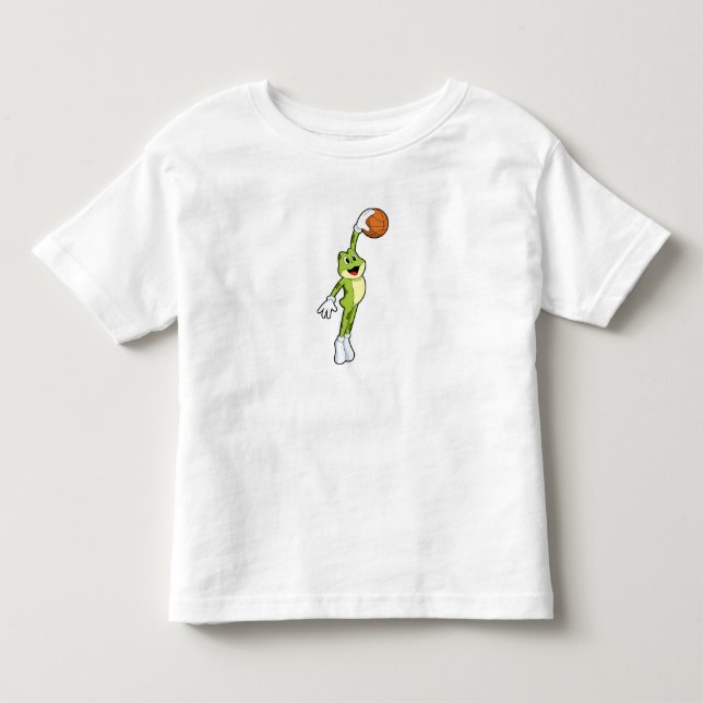 Grov som basketspelare med Basketball.PNG T Shirt (Framsida)