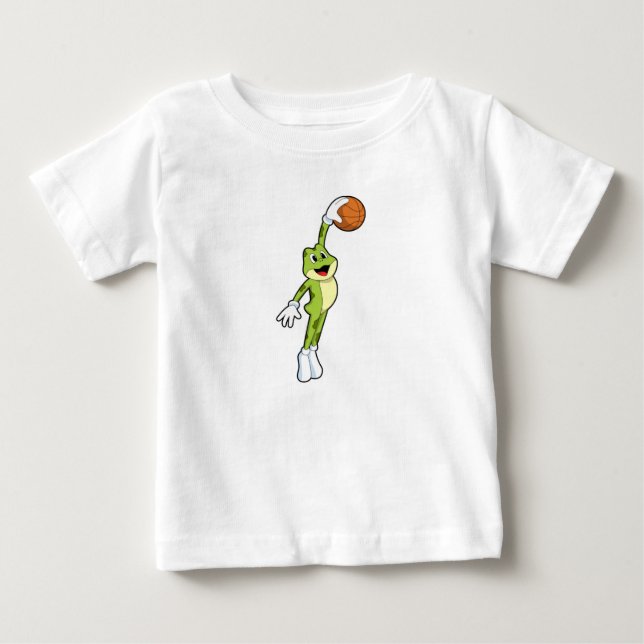 Grov som basketspelare med Basketball.PNG T Shirt (Framsida)