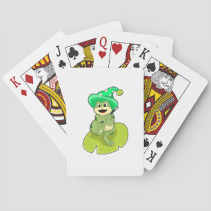 Grov som guide med magiskt trollspö casinokort