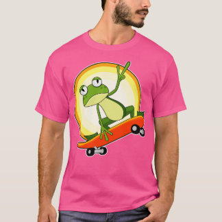 Grov som Skater med Skateboard T Shirt