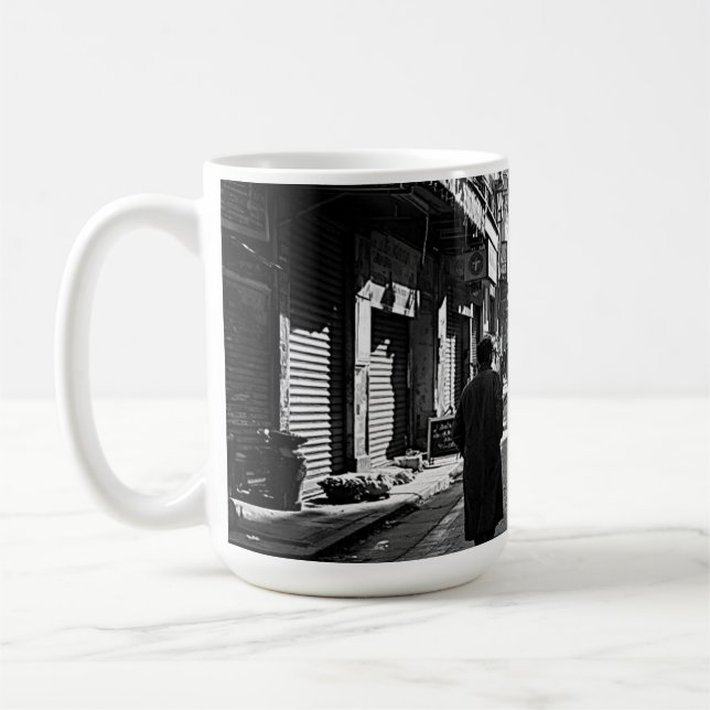 Grov stadsfilmstil kaffemugg (Vänster)