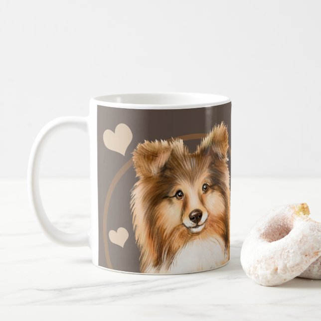 Grova Collie Sheltie Hund varje gång du gör Kaffemugg (Med munk)