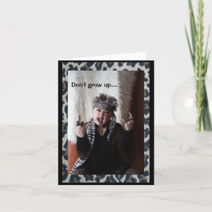 Grova inte upp ett mappat gratulationskort kort