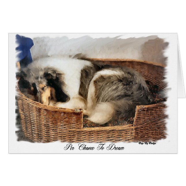 Grova konstgåvor från Collie Hälsningskort (Framsidan Horizontal)