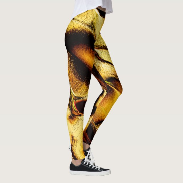 Grova sanddyner i brända guld leggings (Höger)