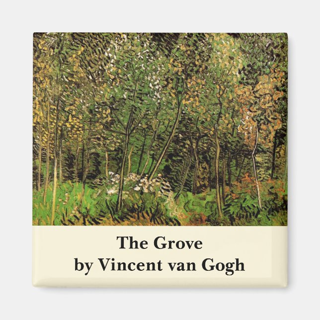 Grove av Vincent van Gogh Magnet (Framsidan)