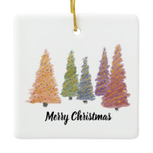 Grove of Christmas Trees ornament