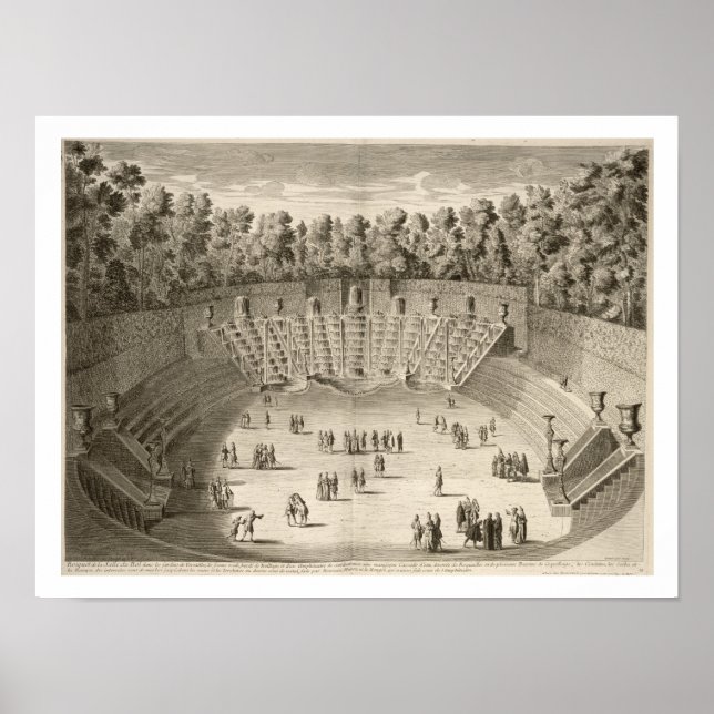Grove of the Salle du Bal, Versailles, från "Les P Poster (Framsidan)
