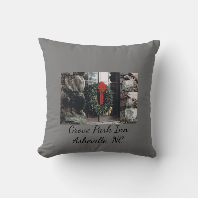 Grove Park Inn Pillow med juldesign Kudde (Framsida)