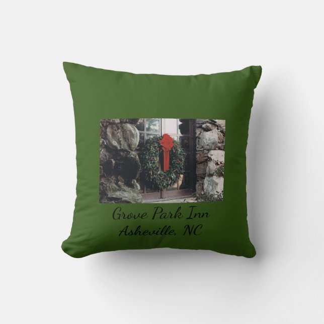 Grove Park Inn Pillow med juldesign Kudde (Framsida)