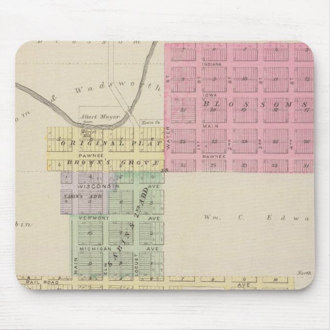  Groveand Burdett, Kansas Musmatta (Framsidan)