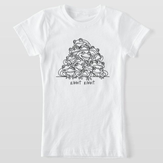 Grover Abstrakt Line Art-Personlig T Shirt (Laydown)