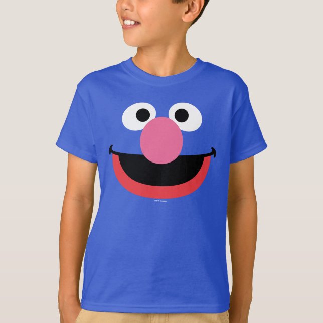 Grover Ansiktskonst Tee Shirt (Framsida)