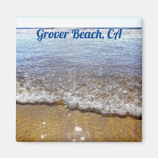 Grover Beach, CA Souvenir Fridge Magnet (Framsidan)