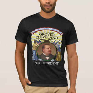 Grover Cleveland 1884 mörka kampanjTshirtmanar T-shirt