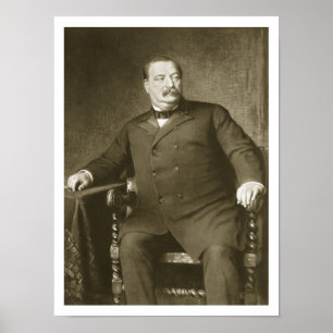 Grover Cleveland, 22nd och 24th president av thUn Poster