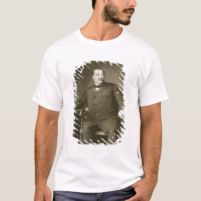 Grover Cleveland, 22nd och 24th president av thUn Tee Shirt (Framsida)