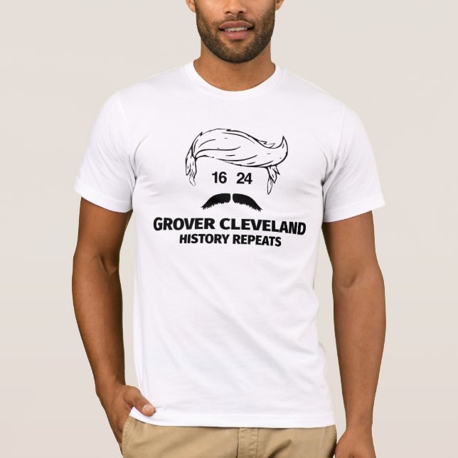 Grover Cleveland Ansikte Shirt T Shirt (Framsida)