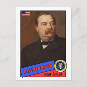Grover Cleveland Baseball Card Vykort