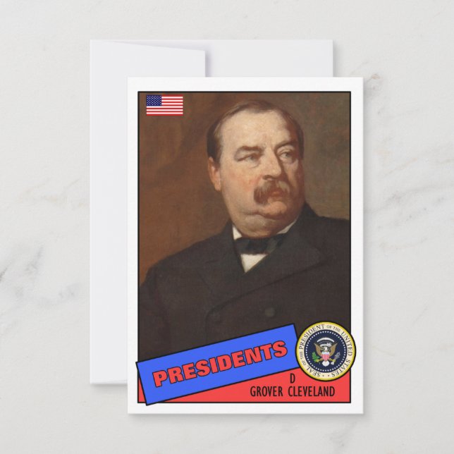 Grover Cleveland Basebollkort (Framsida)