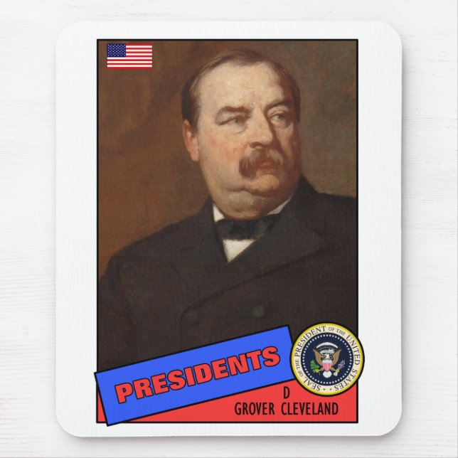 Grover Cleveland Basebollkort Musmatta (Framsidan)