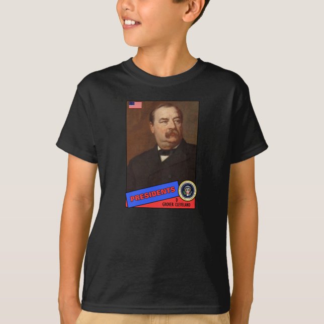 Grover Cleveland Basebollkort Tee (Framsida)