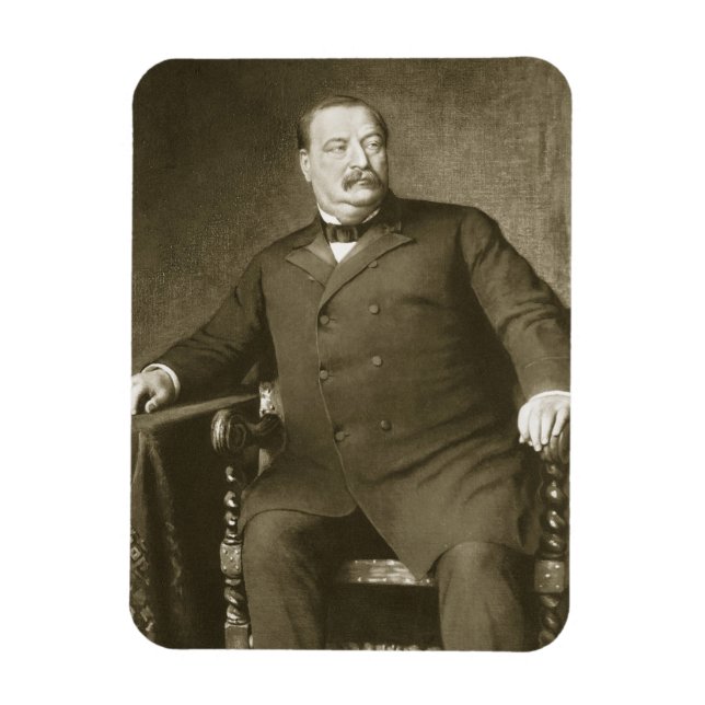 Grover Cleveland, FN:s 22:e och 24:e ordförande Magnet (Vertikal)