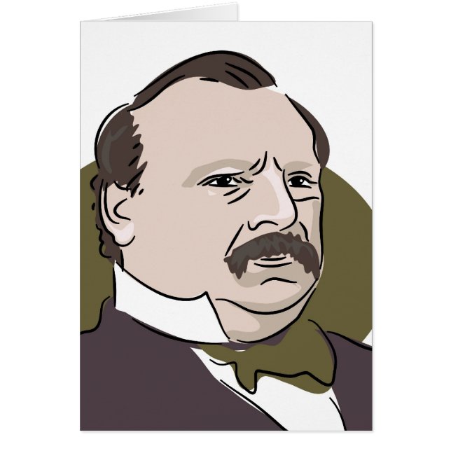 Grover Cleveland Hälsningskort (Framsidan)