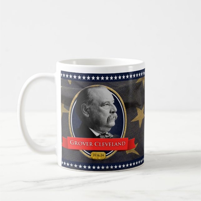 Grover Cleveland historisk mugg (Vänster)
