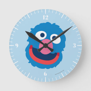 Grover Head Rund Klocka