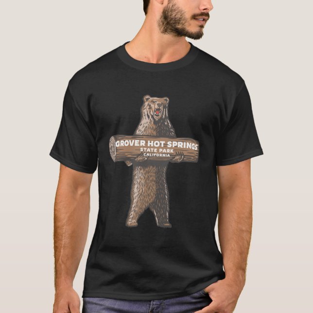Grover Hett Vår State Park California Ca Bear S T Shirt (Framsida)