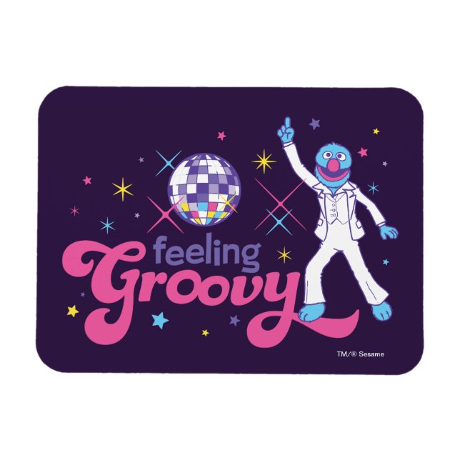 Grover | Känner mig groovy Magnet (Horisontell)