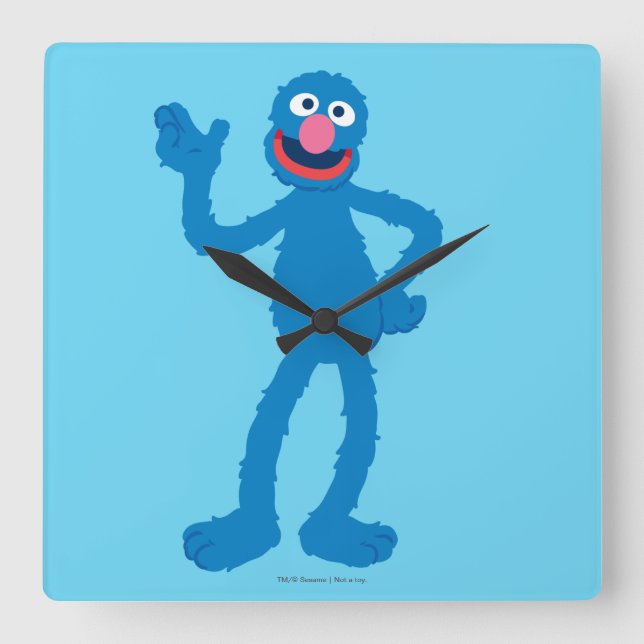 Grover Ständiga Fyrkantig Klocka (Framsida)