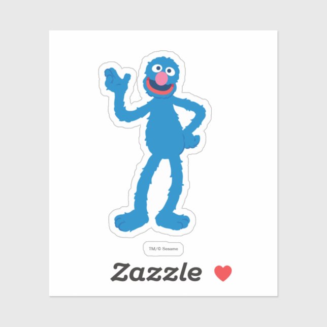 Grover Ständiga Klistermärken (Ark)